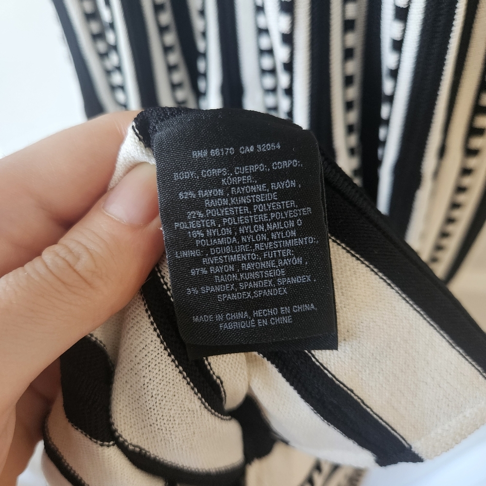 Maeve by Anthropologie Baird Sweater Dress Black and White Size Small - Picture 5 of 10